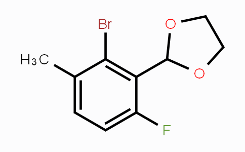 CAS No. 2221812-14-0, 2-(2-Bromo-6-fluoro-3-methylphenyl)-1,3-dioxolane