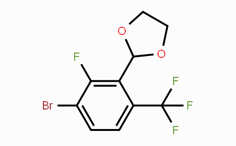 CAS No. 2221812-08-2, 2-[3-Bromo-2-fluoro-6-(trifluoromethyl)phenyl]-1,3-dioxolane