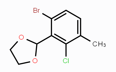 CAS No. 2221812-36-6, 2-(6-Bromo-2-chloro-3-methylphenyl)-1,3-Dioxolane