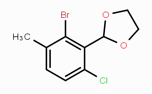 CAS No. 2221812-39-9, 2-(2-Bromo-6-chloro-3-methylphenyl)-1,3-dioxolane