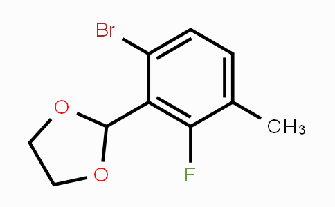 CAS No. 2221812-38-8, 2-(6-Bromo-2-fluoro-3-methylphenyl)-1,3-dioxolane