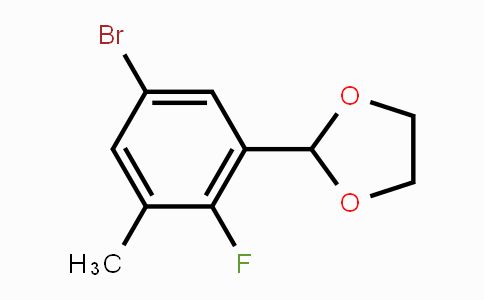 CAS No. 2221812-06-0, 2-(5-Bromo--2-fluoro-3-methylphenyl)-1,3-dioxolane
