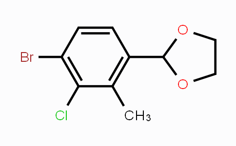 CAS No. 2221812-33-3, 2-(4-Bromo--3-chloro-2-methylphenyl)-1,3-dioxolane