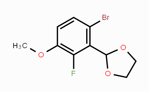 CAS No. 2221812-44-6, 2-(2-Bromo-6-fluoro-5-methoxyphenyl)-1,3-dioxolane