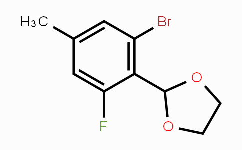 CAS No. 2221812-28-6, 2-(2-Bromo-6-fluoro-4-methylphenyl)-1,3-dioxolane