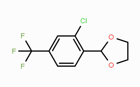 CAS No. 1334648-18-8, 2-[2-Chloro-4-(trifluoromethyl)phenyl]-1,3-dioxolane