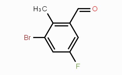 CAS No. 1378962-45-8, 3-Bromo-5-fluoro-2-methylbenzaldehyde
