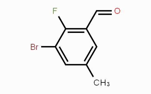 CAS No. 1257665-03-4, 3-Bromo-2-fluoro-5-methylbenzaldehyde