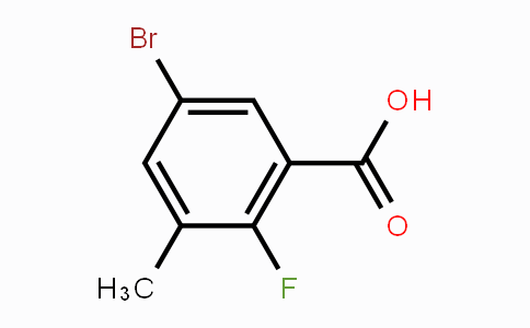 CAS No. 1427382-02-2, 5-Bromo-2-fluoro-3-methylbenzoic acid