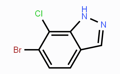 CAS No. 1427405-47-7, 6-Bromo-7-chloro-1H-indazole