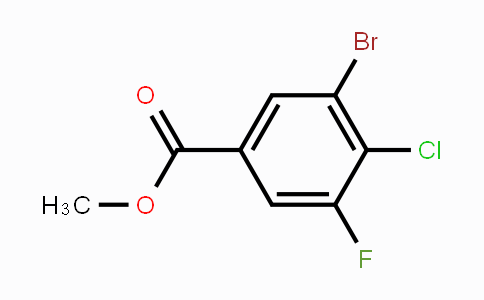 CAS No. 1160574-62-8, Methyl 3-bromo-4-chloro-5-fluorobenzoate