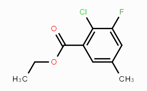 CAS No. 1805226-25-8, Ethyl 2-chloro-3-fluoro-5-methylbenzoate