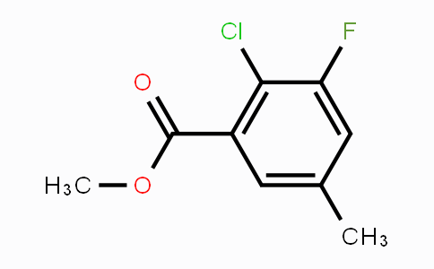 CAS No. 1805454-46-9, Methyl 2-chloro-3-fluoro-5-methylbenzoate