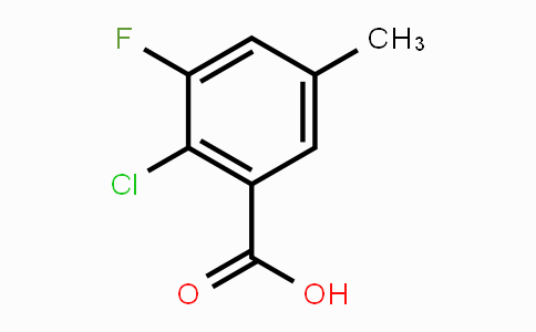 CAS No. 1427373-69-0, 2-Chloro-3-fluoro-5-methylbenzoic acid