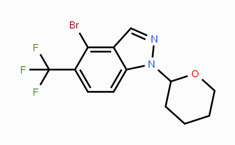 CAS No. 2044704-81-4, 4-Bromo-1-(tetrahydro-pyran-2-yl)-5-trifluoromethyl-1H-indazole