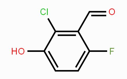 CAS No. 1083103-41-6, 2-Chloro-6-fluoro-3-hydroxybenzaldehyde