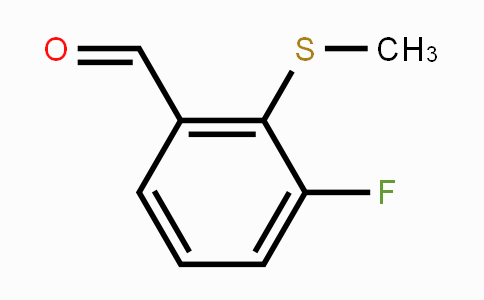 CAS No. 1289045-34-6, 3-Fluoro-2-(methylthio)benzaldehyde