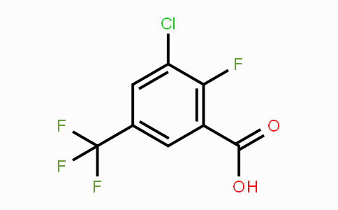 CAS No. 129931-45-9, 3-Chloro-2-fluoro-5-(trifluoromethyl)benzoic acid