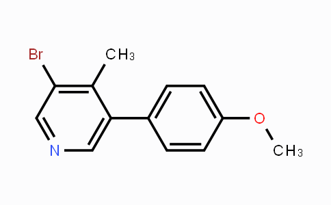 CAS No. 885681-79-8, 3-Bromo-5-(4-methoxyphenyl)-4-methylpyridine