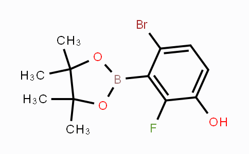 6-Bromo-2-fluoro-3-hydroxyphenylboronic acid pinacol ester
