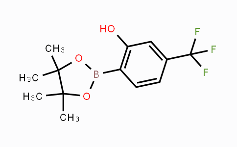 CAS No. 1638624-76-6, 2-(4,4,5,5-Tetramethyl-1,3,2-dioxaborolan-2-yl)-5-(trifluoromethyl)phenol