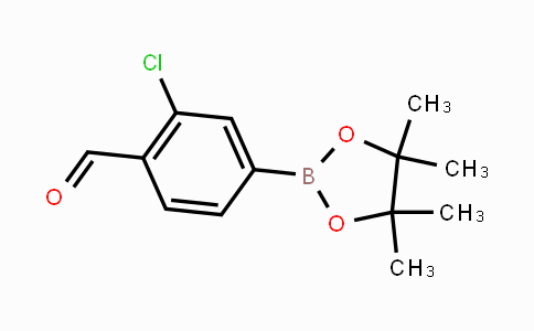CAS No. 1426320-86-6, 2-Chloro-4-(tetramethyl-1,3,2-dioxaborolan-2-yl)benzaldehyde