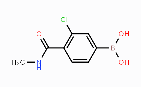 CAS No. 850589-39-8, 3-Chloro-4-(N-methylcarbamoyl)phenylboronic acid
