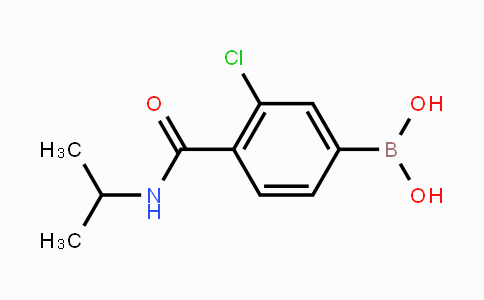 CAS No. 1034102-06-1, 3-Chloro-4-(N-isopropylcarbamoyl)phenylboronic acid