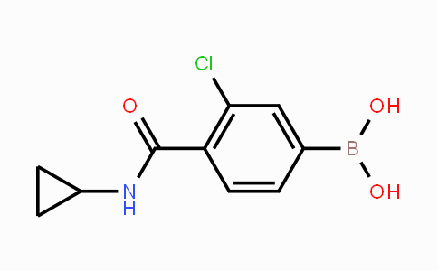 CAS No. 850589-44-5, 3-Chloro-4-(cyclopropylcarbamoyl)phenylboronic acid