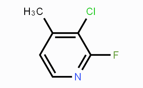 CAS No. 1214377-89-5, 3-Chloro-2-fluoro-4-methylpyridine