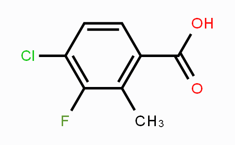CAS No. 157652-29-4, 4-Chloro-3-fluoro-2-methylbenzoic acid