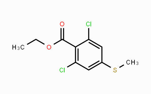 CAS No. 2145093-96-3, 2,6-Dichloro-4-(methylsulfanyl)benzoic acid ethyl ester