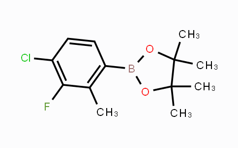 CAS No. 1680200-54-7, 4-Chloro-3-fluoro-2-methylphenylboronic acid pinacol ester