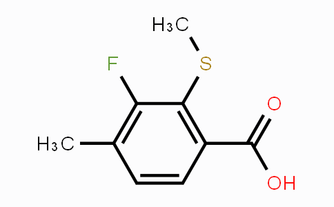 CAS No. 2091775-92-5, 3-Fluoro-4-methyl-2-(methylsulfanyl)benzoic acid