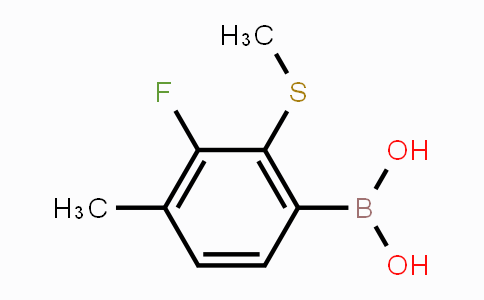 CAS No. 2121512-42-1, 3-Fluoro-4-methyl-2-(methylthio)phenylboronic acid