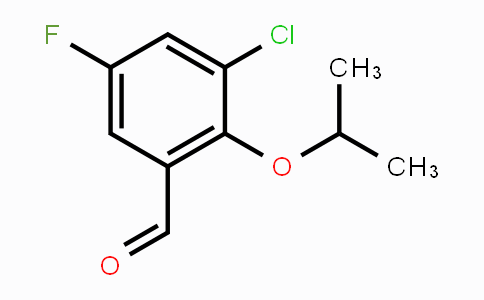 CAS No. 1782613-64-2, 3-Chloro-5-fluoro-2-(propan-2-yloxy)benzaldehyde