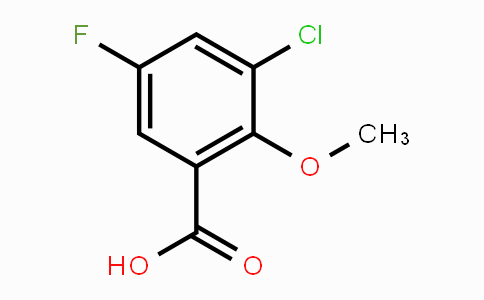 CAS No. 1554882-88-0, 3-Chloro-5-fluoro-2-methoxybenzoic acid