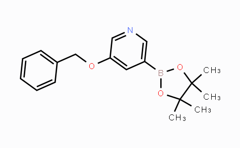 CAS No. 1375302-99-0, 3-Benzyloxy-pyridine-5-boronic acid pinacol ester
