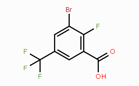 CAS No. 2091606-48-1, 3-Bromo-2-fluoro-5-(trifluoromethyl)benzoic acid