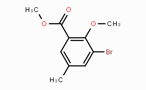 CAS No. 1245528-59-9, Methyl 3-bromo-2-methoxy-5-methylbenzoate