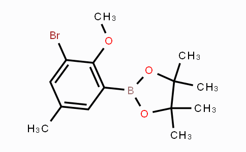CAS No. 2121513-42-4, 2-(3-Bromo-2-methoxy-5-methylphenyl)-4,4,5,5-tetramethyl-1,3,2-dioxaborolane