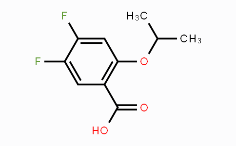 CAS No. 1782612-50-3, 4,5-Difluoro-2-(propan-2-yloxy)benzoic acid