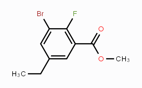 CAS No. 2092488-94-1, Methyl 3-bromo-5-ethyl-2-fluorobenzoate