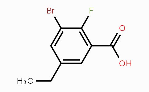 CAS No. 1892248-37-1, 3-Bromo-5-ethyl-2-fluorobenzoic acid
