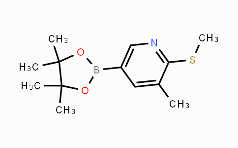 918350-15-9 | 3-Methyl-2-(methylsulfanyl)-5-(tetramethyl-1,3,2-dioxaborolan-2-yl)pyridine