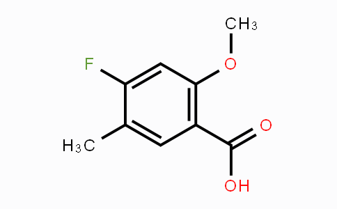 CAS No. 1427418-74-3, 4-Fluoro-2-methoxy-5-methylbenzoic acid