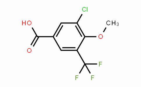 CAS No. 1272528-86-5, 3-Chloro-4-methoxy-5-(trifluoromethyl)benzoic acid