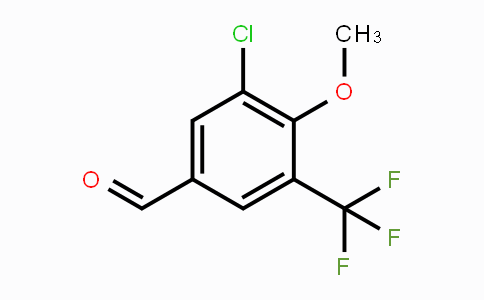 CAS No. 1782268-97-6, 3-Chloro-4-methoxy-5-(trifluoromethyl)benzaldehyde