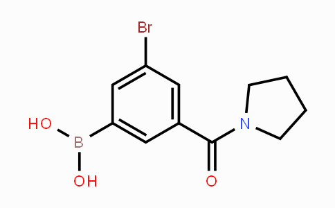 2121514-36-9 | 5-Bromo-3-(pyrrolidine-1-carbonyl)phenylboronic acid
