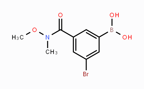 CAS No. 2121514-03-0, 5-Bromo-3-(N,O-dimethylhydroxylaminocarbonyl)phenylboronic acid